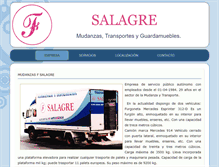 Tablet Screenshot of mudanzassalagre.com